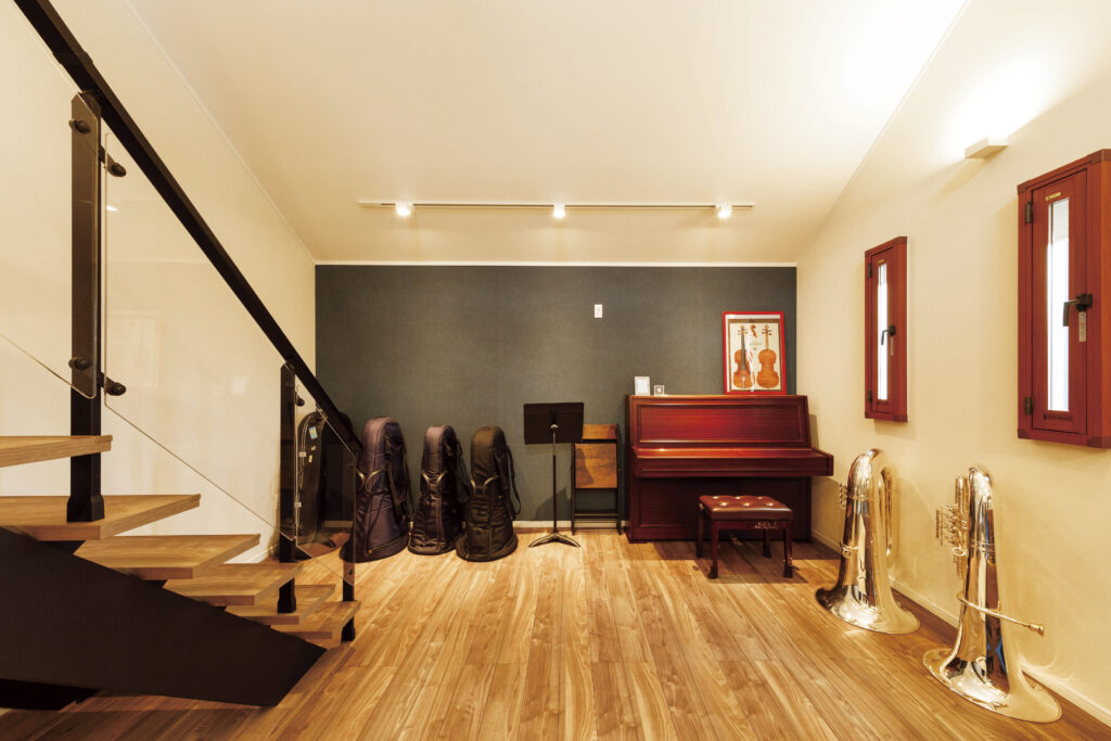 音楽と家族時間が響き合う、のびやかな暮らし。